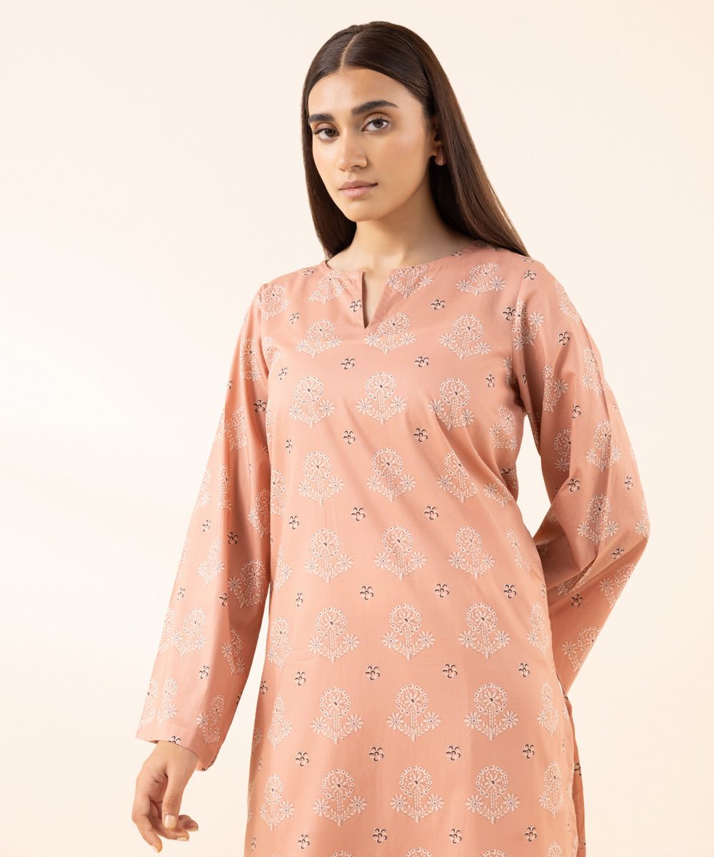 Women's Pret Lawn Printed Pink A-Line Shirt