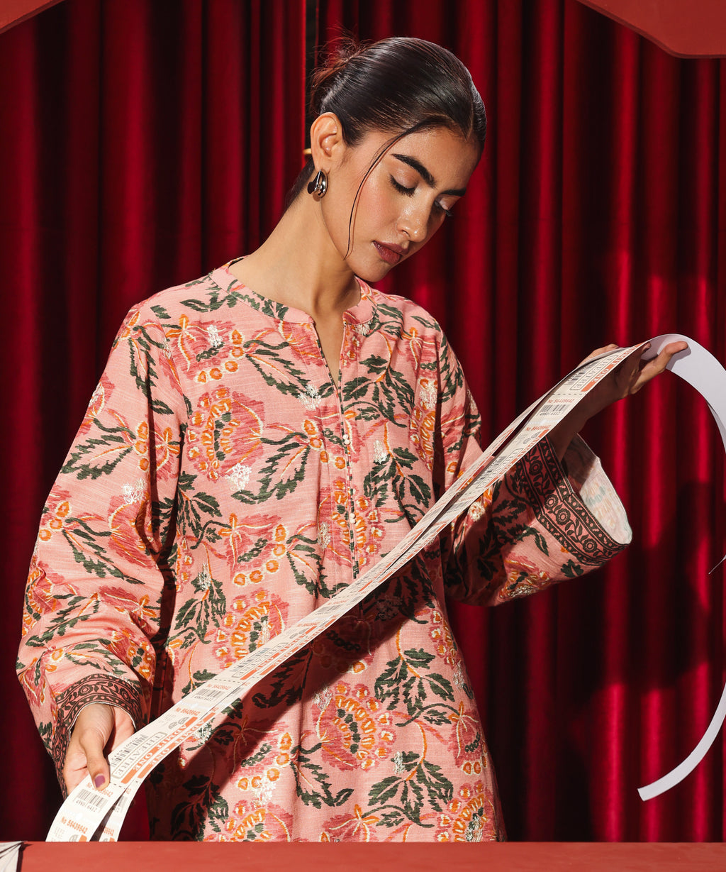 Embroidered Khaddar Shirt