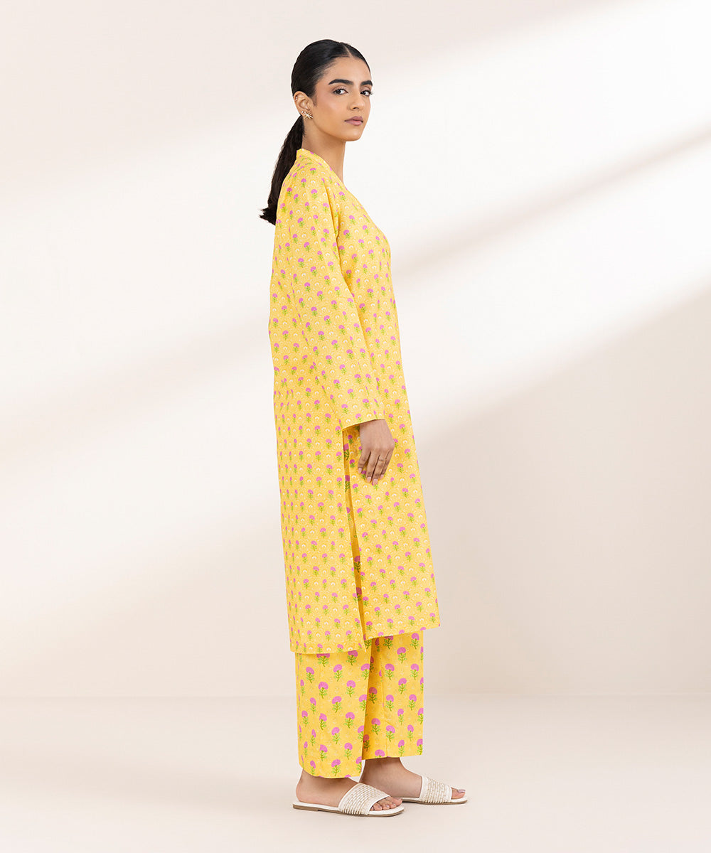 Women's Pret Lawn Yellow Printed A-Line Shirt