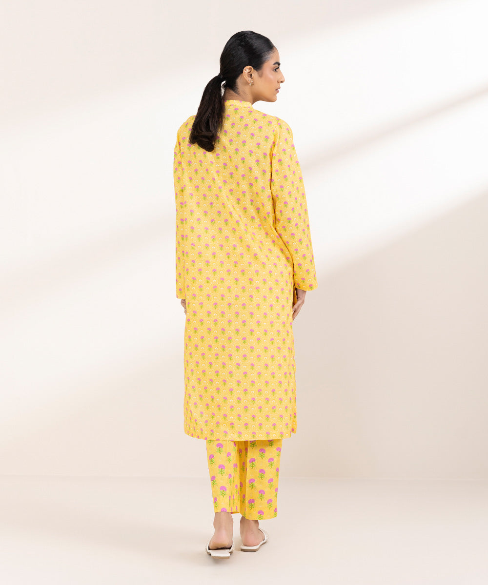 Women's Pret Lawn Yellow Printed A-Line Shirt