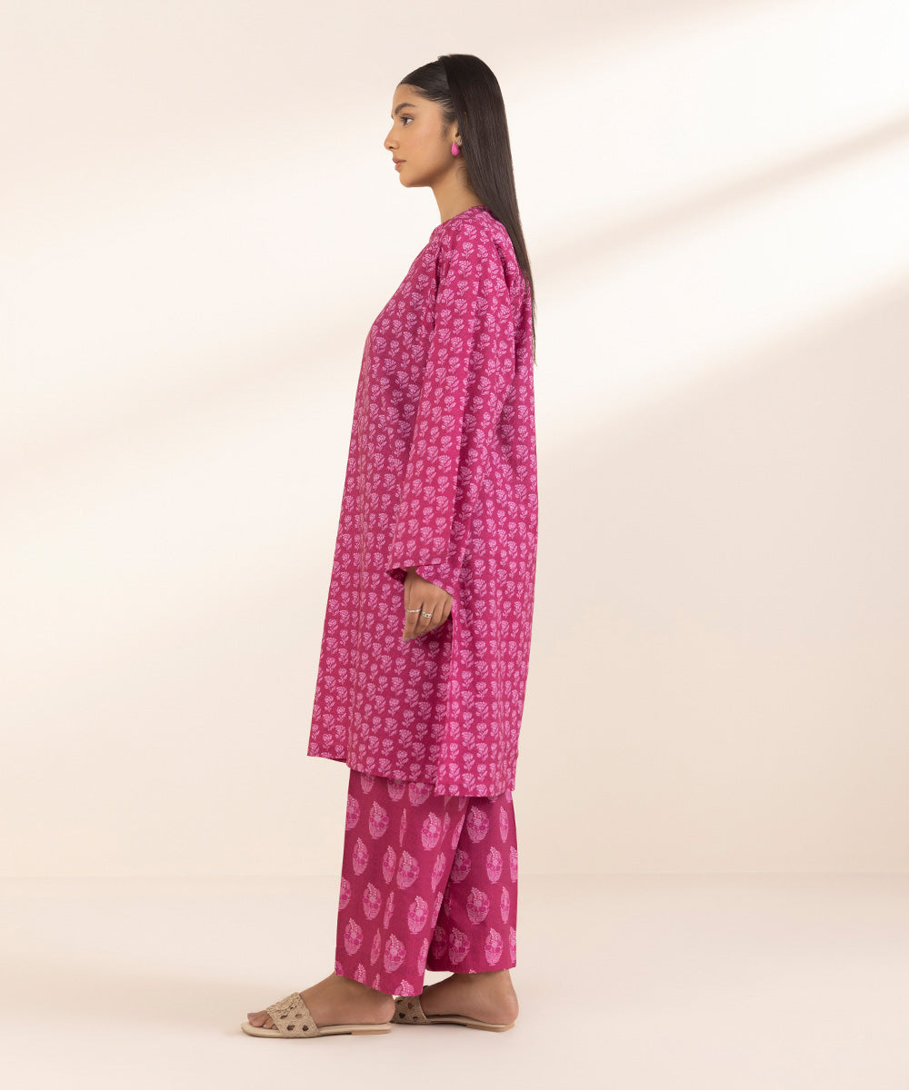 Women's Pret Lawn Pink Printed A-Line Shirt