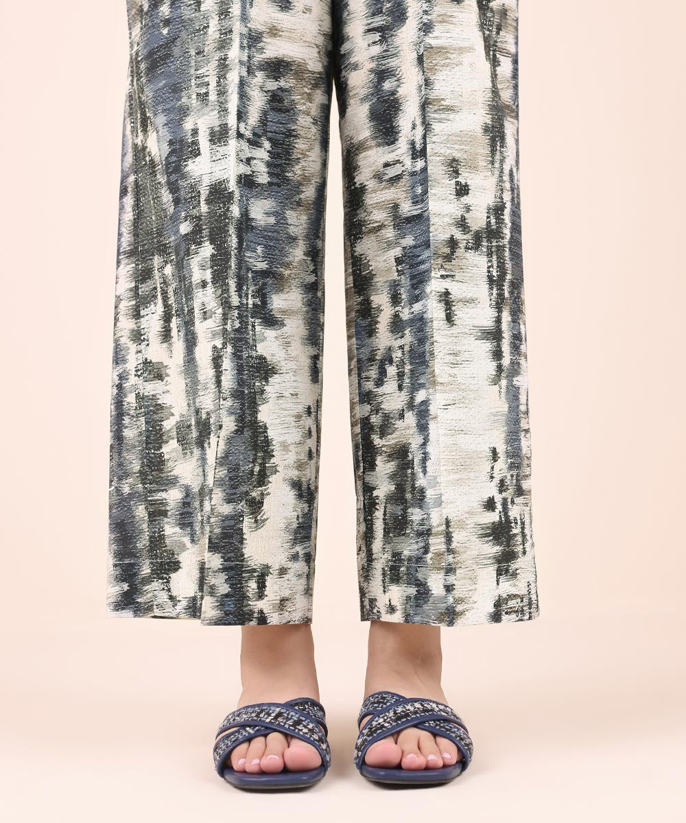 Women's Pret Cambric Grey Printed Culottes