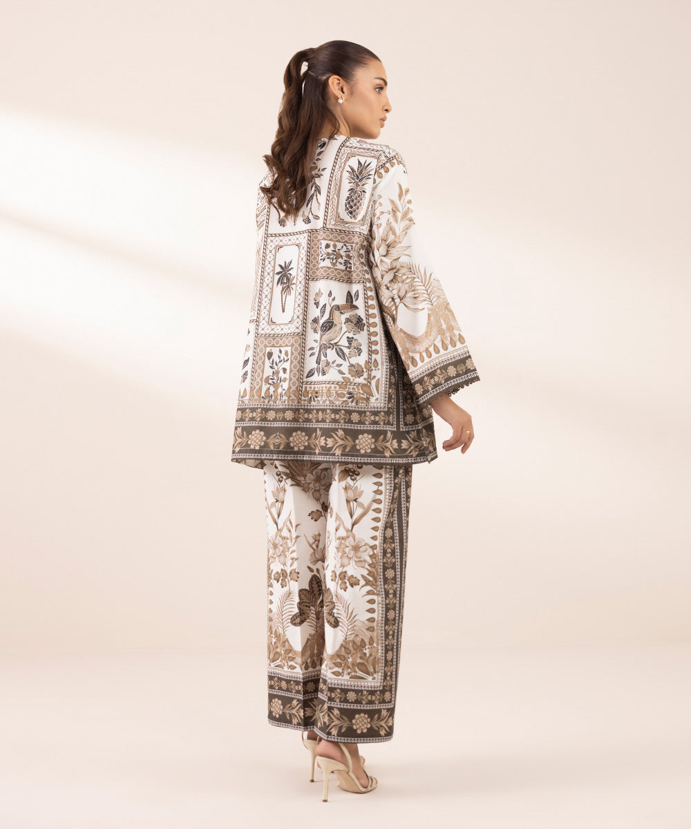 Women's RTW Lawn Multi Printed Boxy Shirt