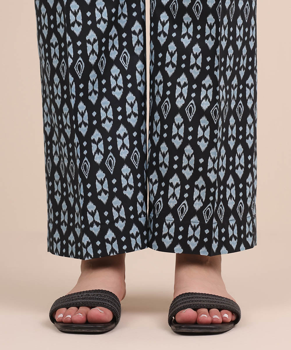 Women's RTW Cambric Multi Printed Straight Pants
