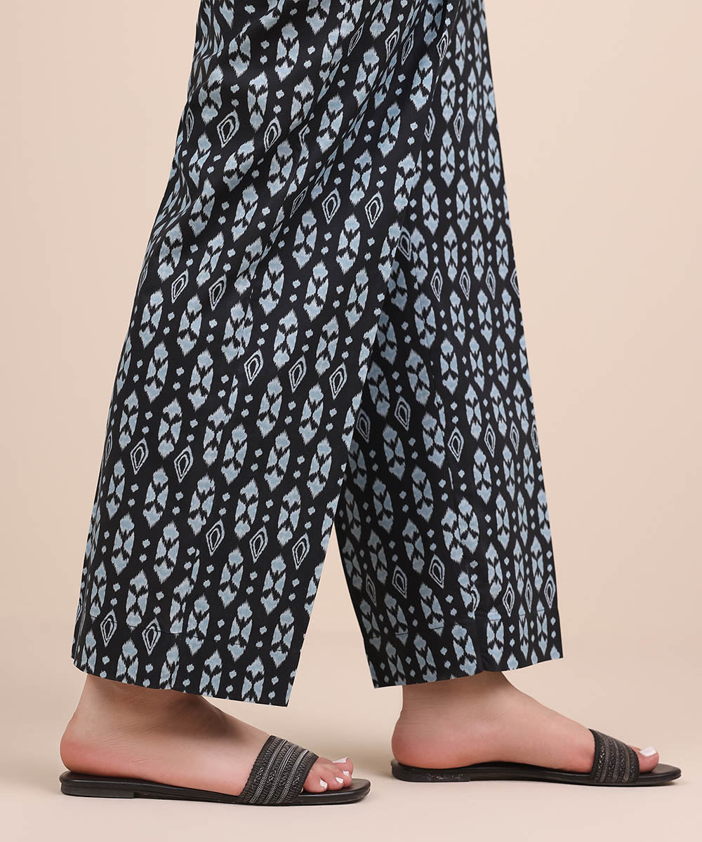 Women's RTW Cambric Multi Printed Straight Pants