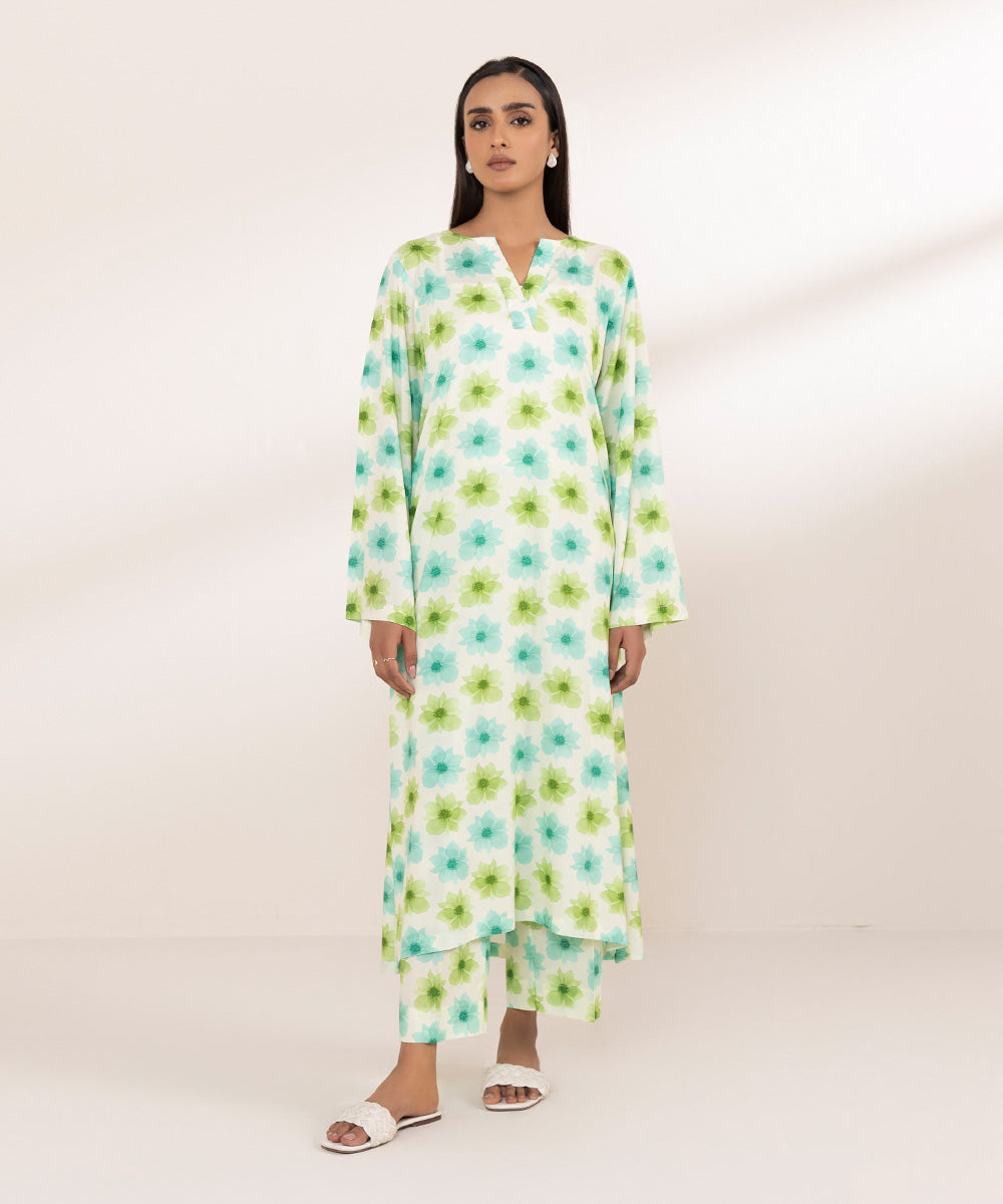 Women's Pret Arabic Lawn Solid Multi Straight Shirt