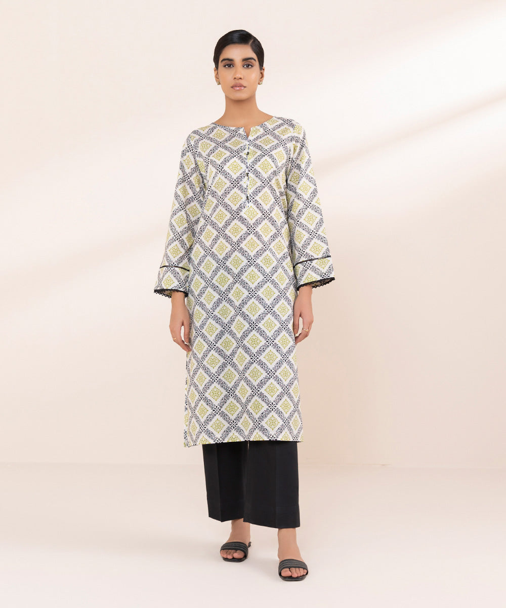 Women's Pret Lawn Multi Printed Straight Shirt