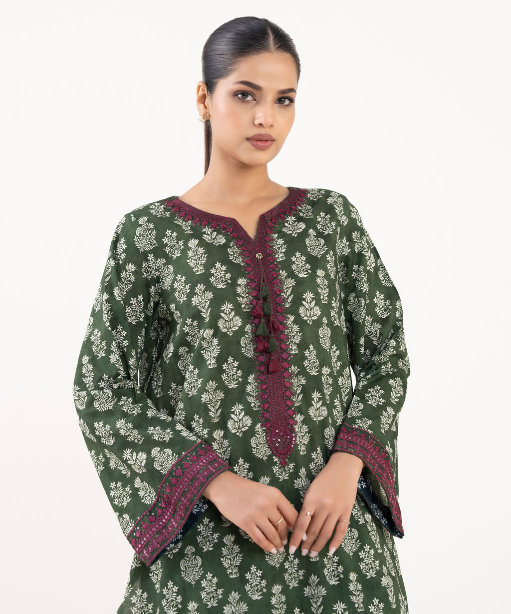 Embroidered Lawn Viscose Shirt
