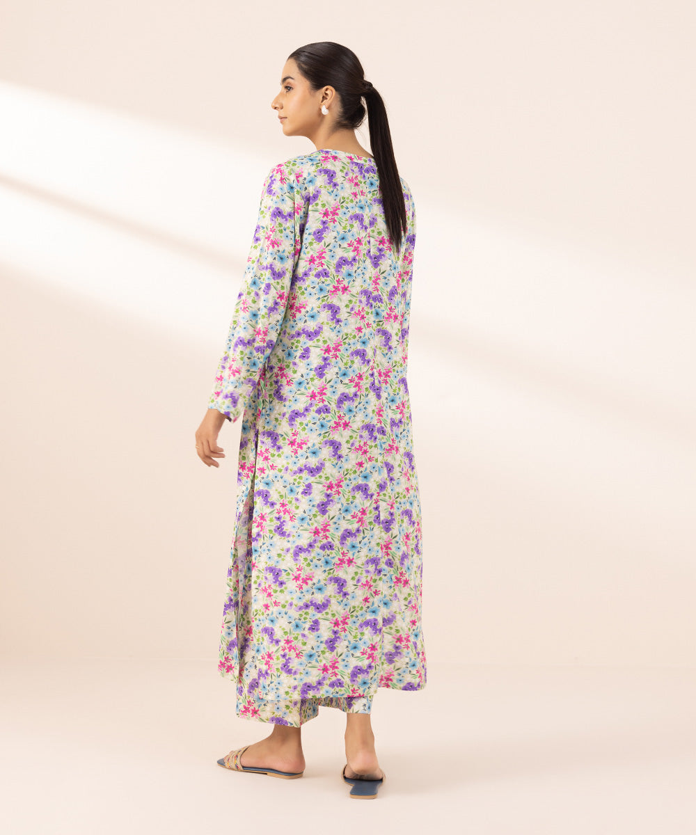 Women's Pret Arabic Lawn Multi Printed A-Line Shirt