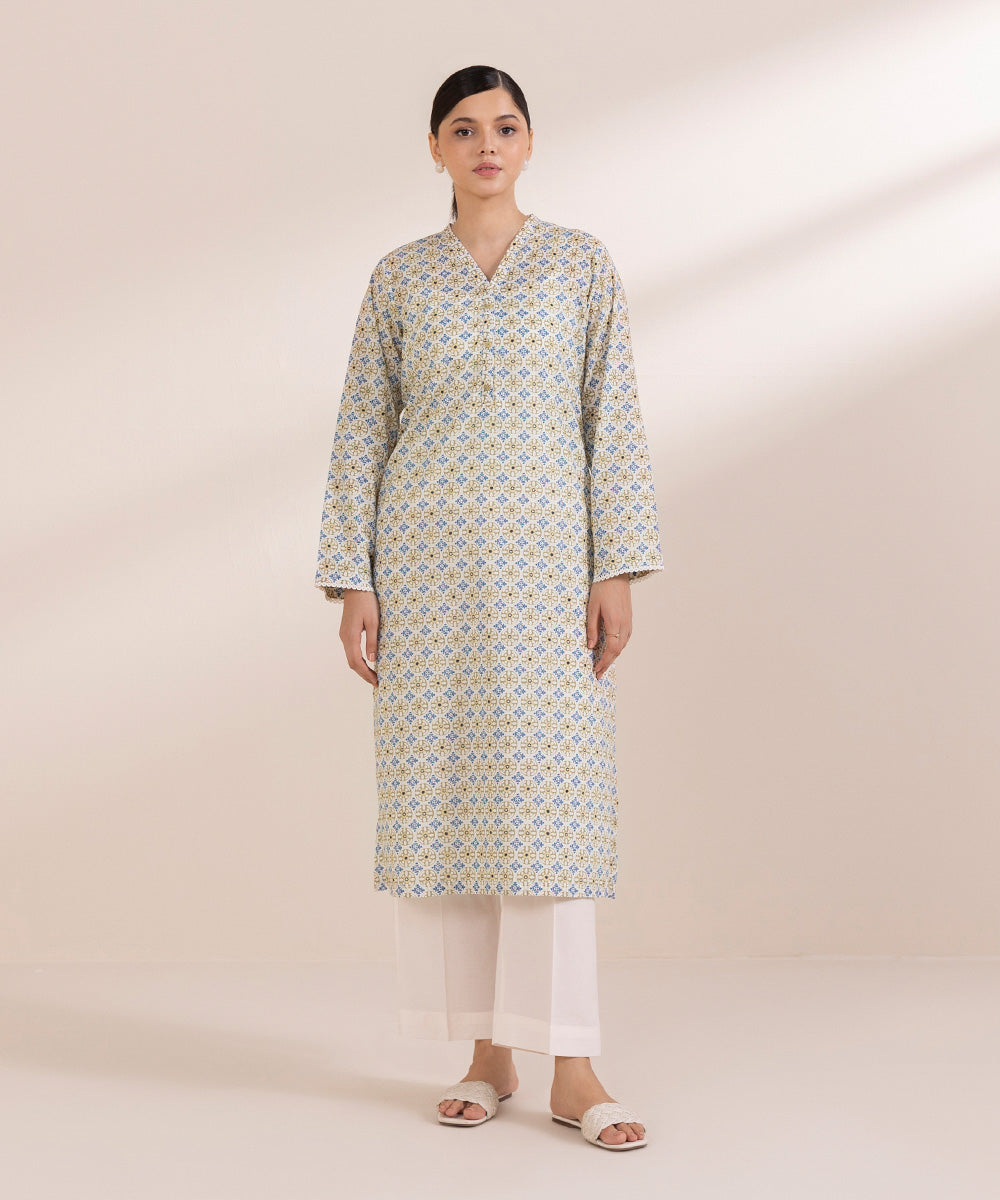 Women's Pret Lawn Printed Multi Straight Shirt