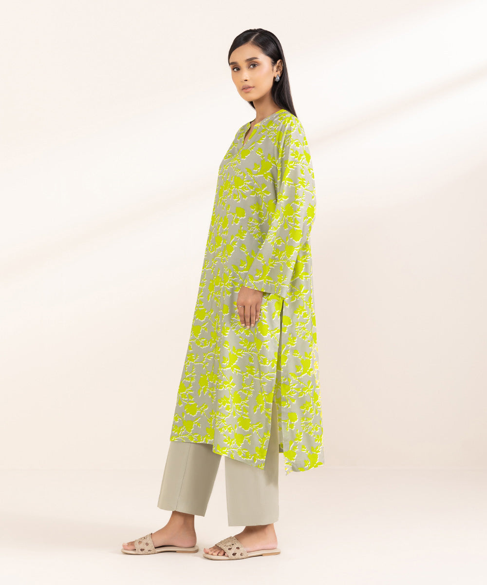 Women's Pret Arabic Lawn Printed Multi Straight Shirt