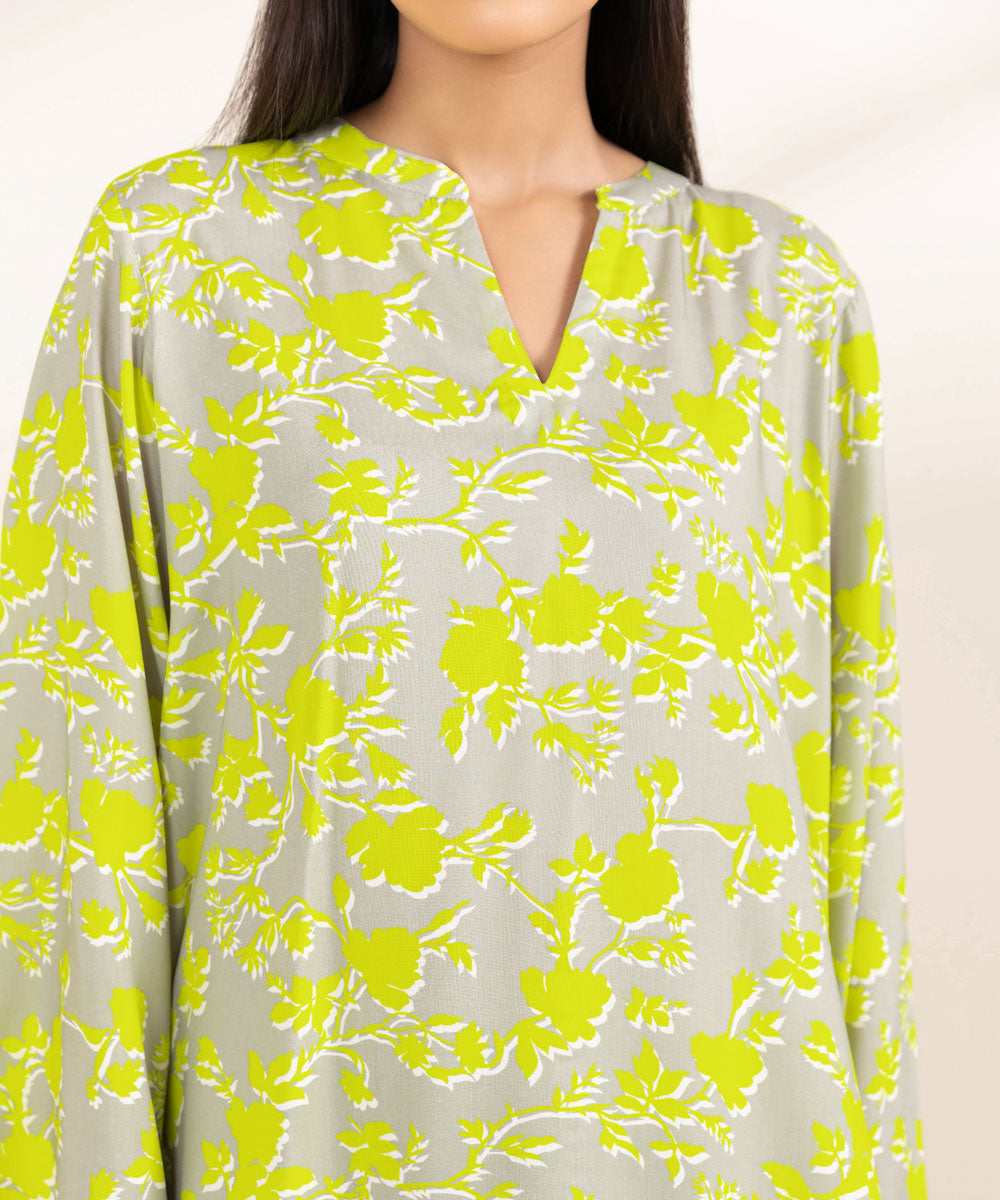 Women's Pret Arabic Lawn Printed Multi Straight Shirt