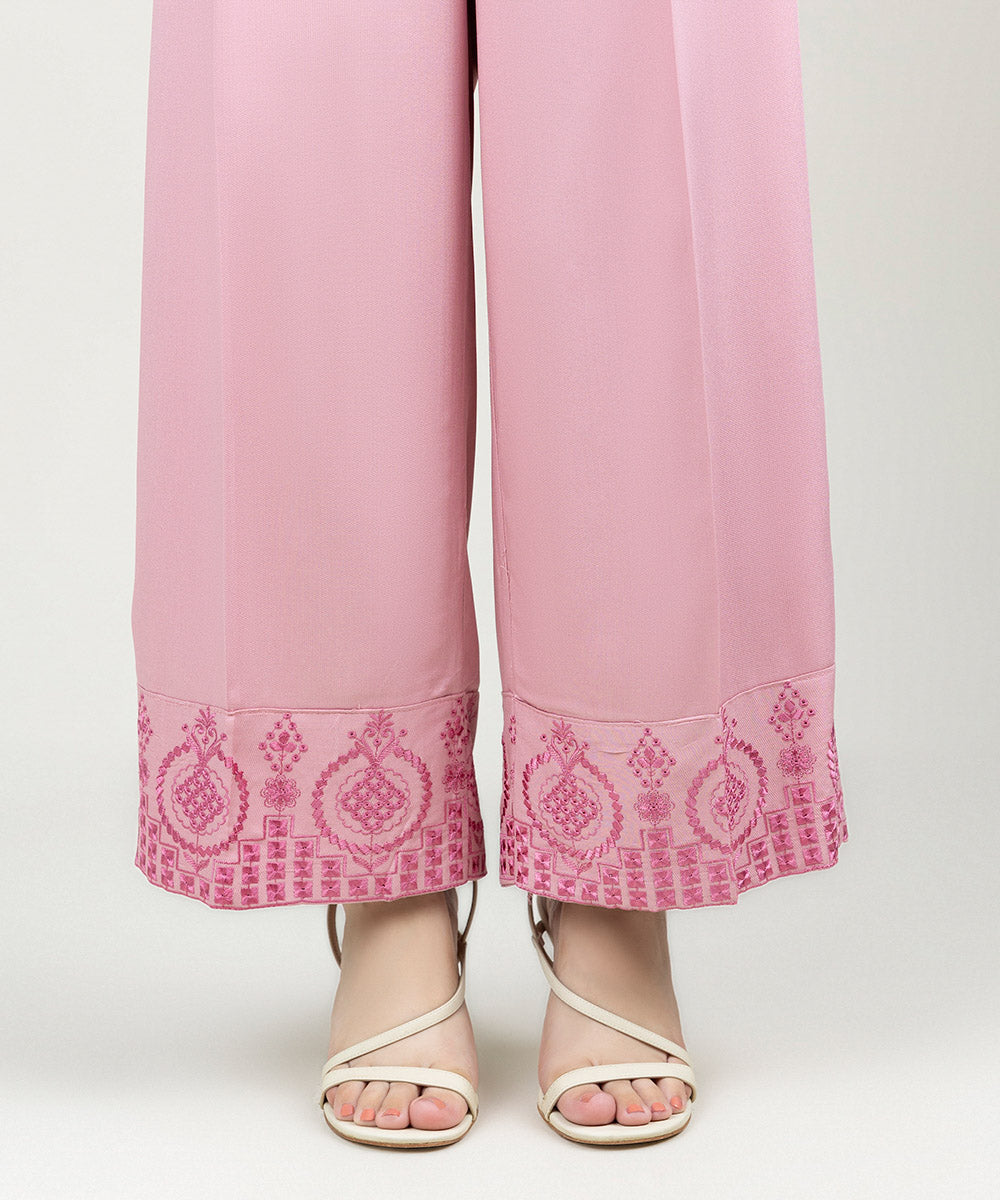 Women's Pret Bedford Embroidered Tea Pink Culottes