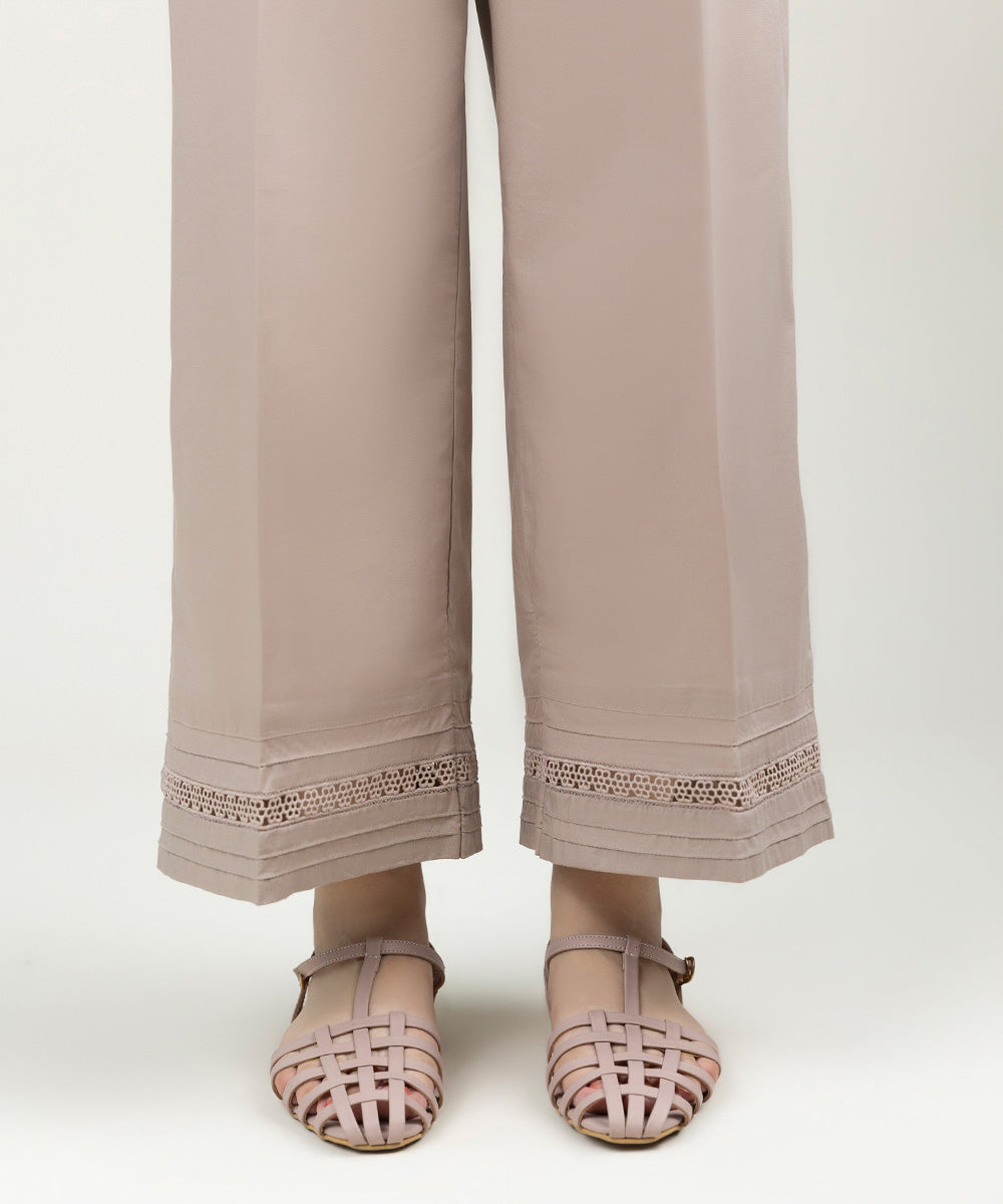 Women's Pret Cambric Solid Fawn Culottes