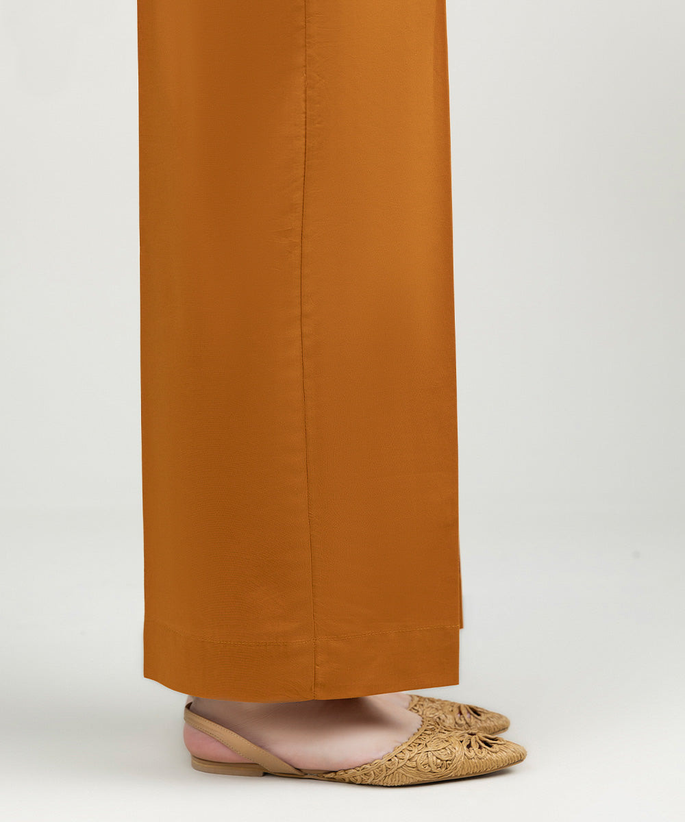 Women's Pret Cambric Solid Rust Culottes