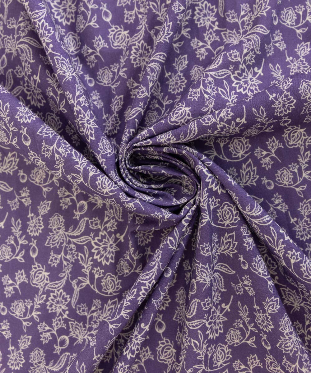 Dull Raw Silk Printed Iris Dupatta