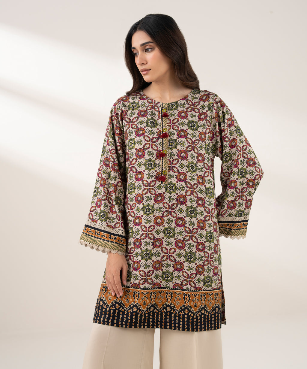 Printed Viscose Linen Shirt