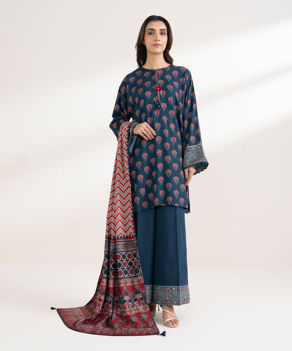 Printed Linen Dupatta