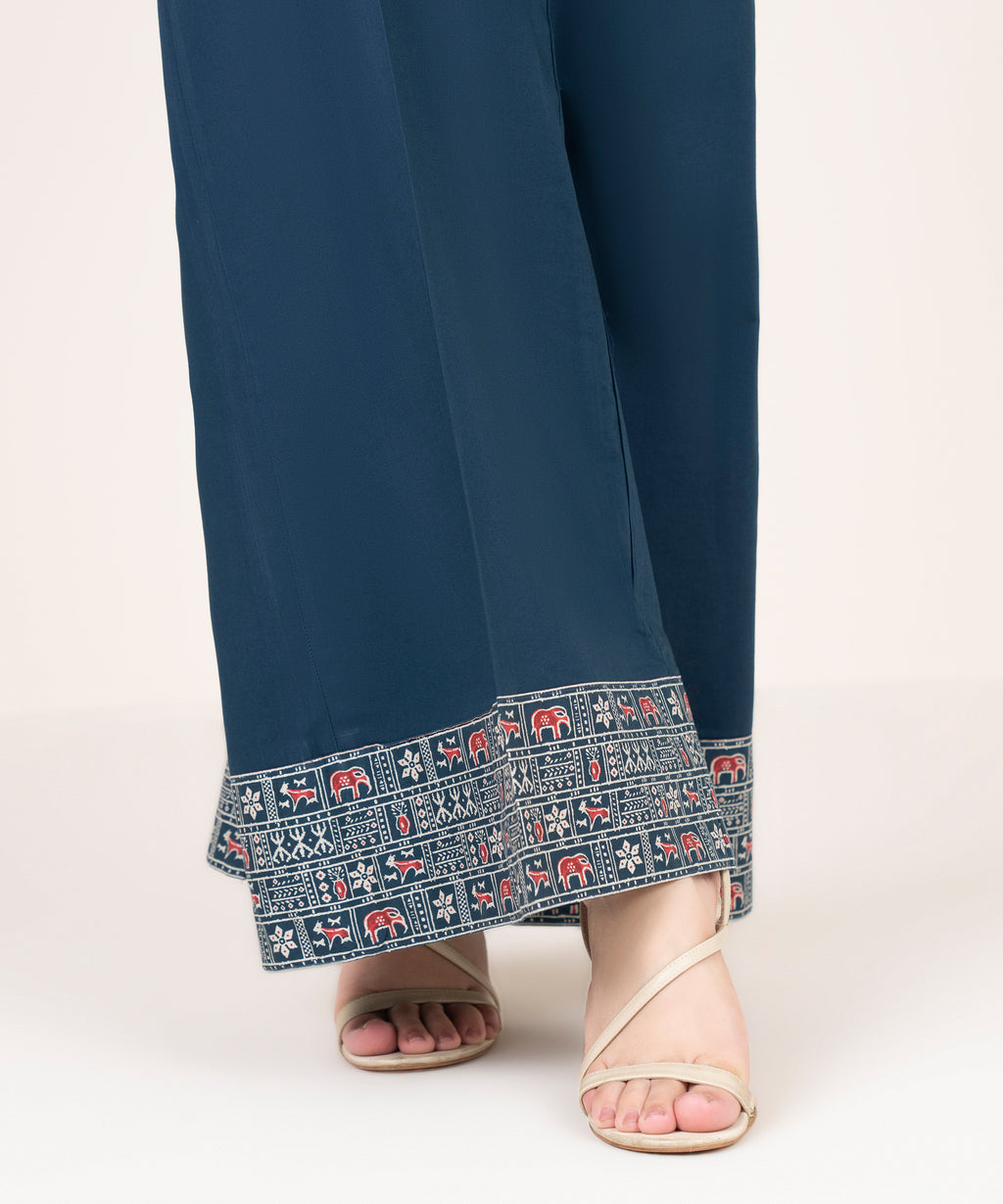 Viscose Linen Flared Pants