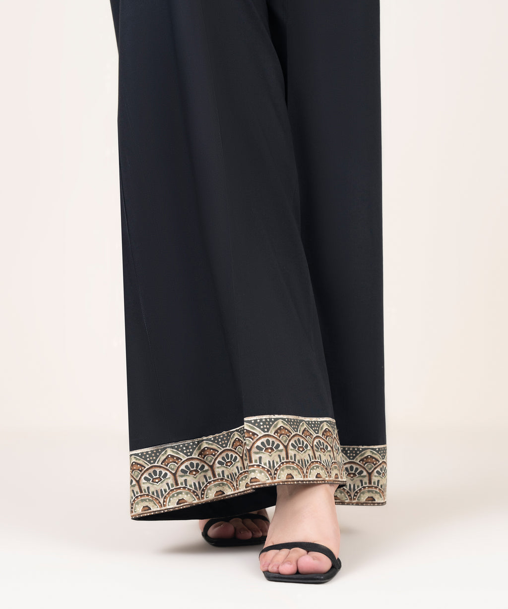 Viscose Linen Flared Pants