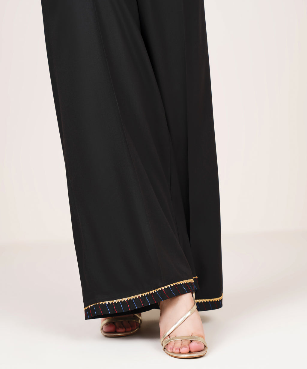 Viscose Linen Flared Pants