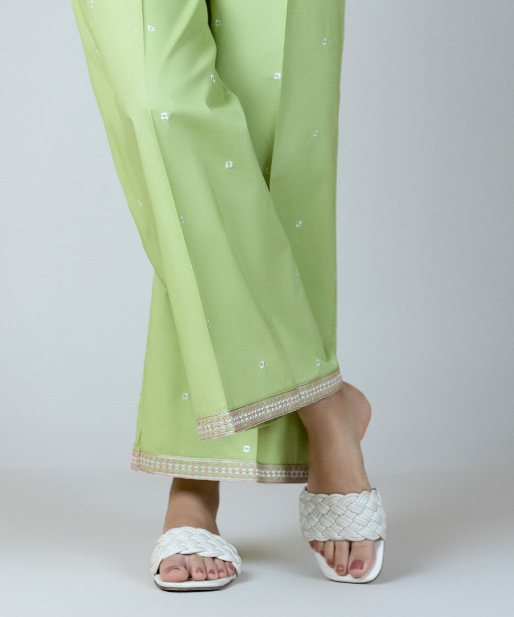 Embroidered Poplin Culottes