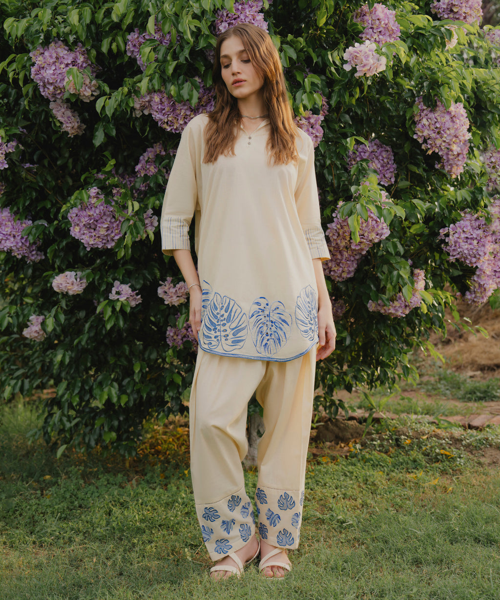 Embroidered Crosshatch Shirt