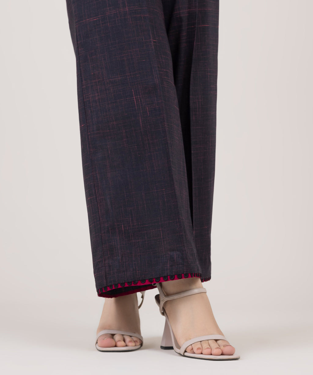 Blended Cotton Flared Pants