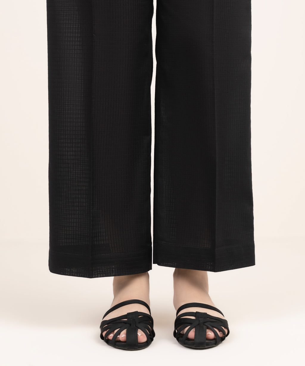 Cotton Straight Pants