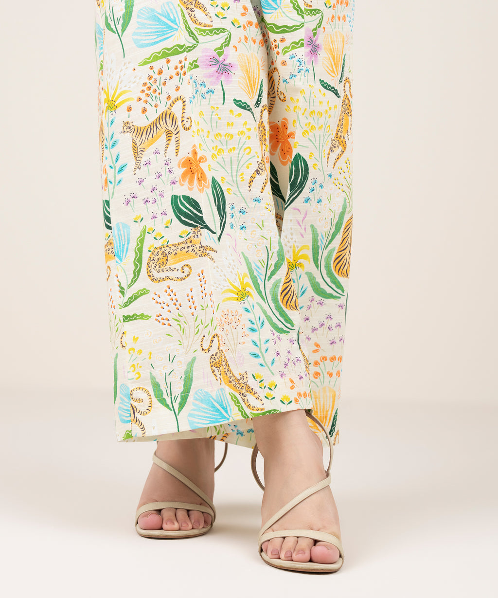 Printed Khaddar Culottes