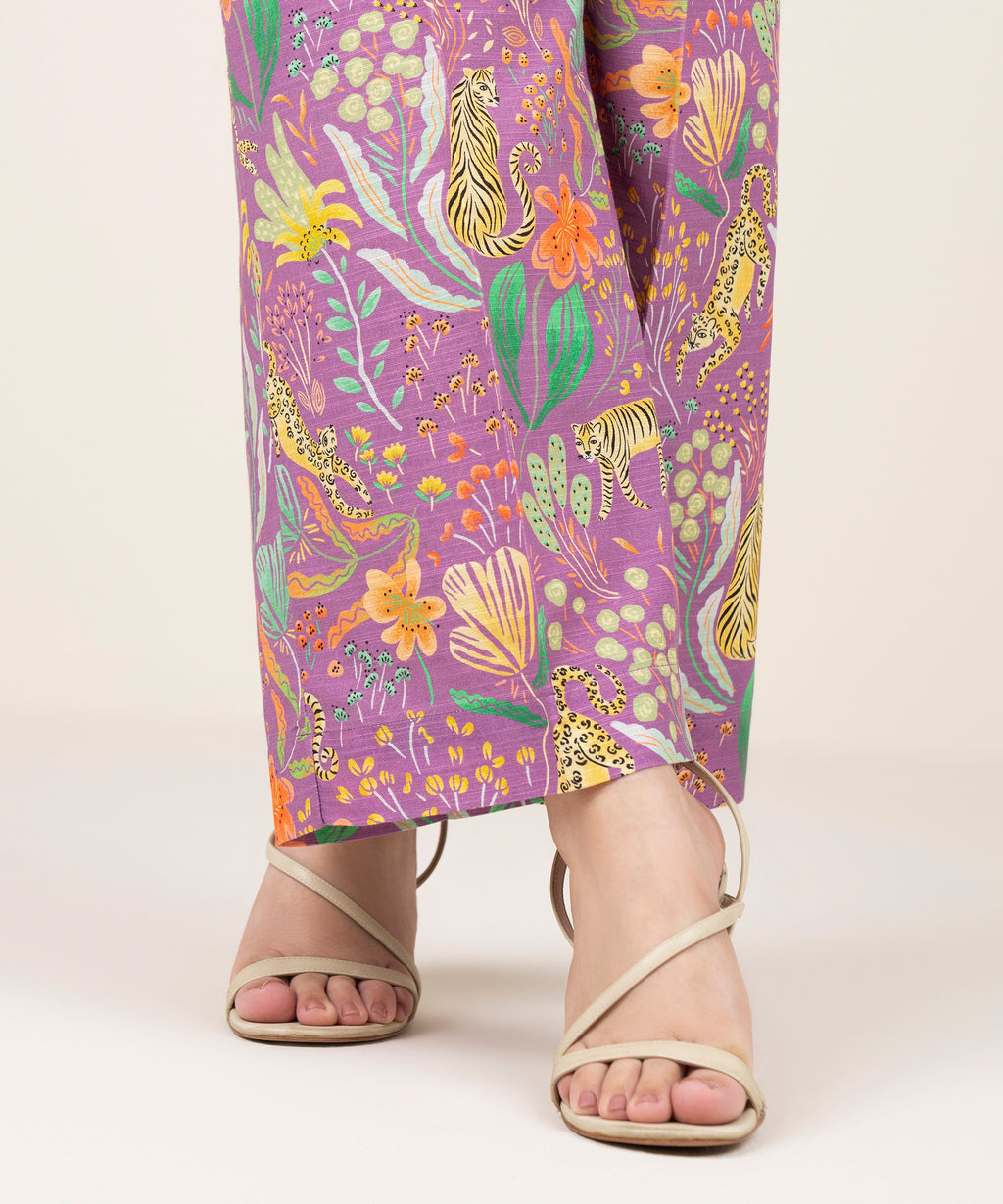 Printed Khaddar Culottes