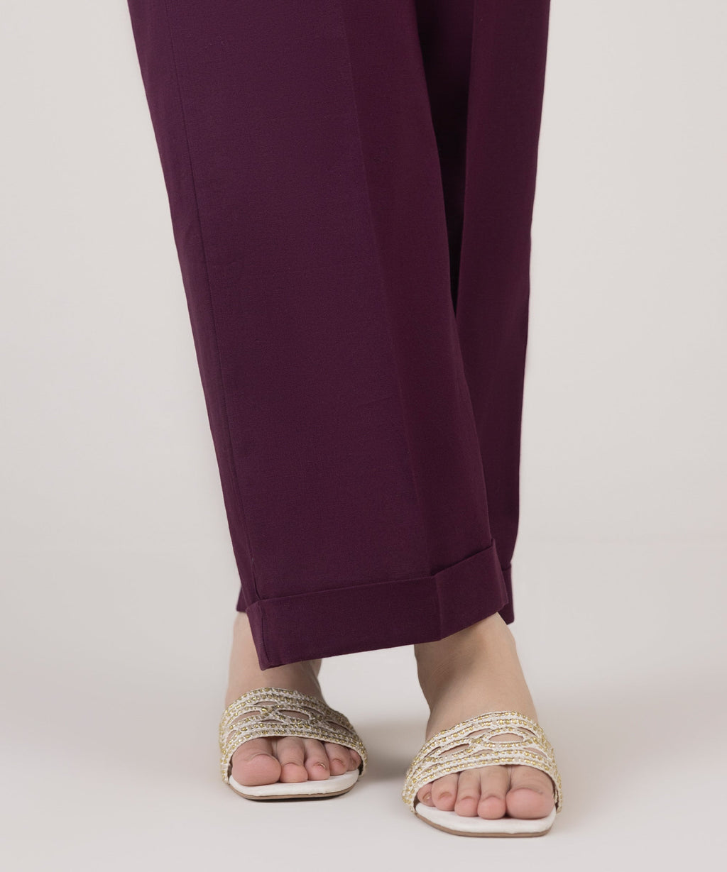 Blended Linen Straight Pants