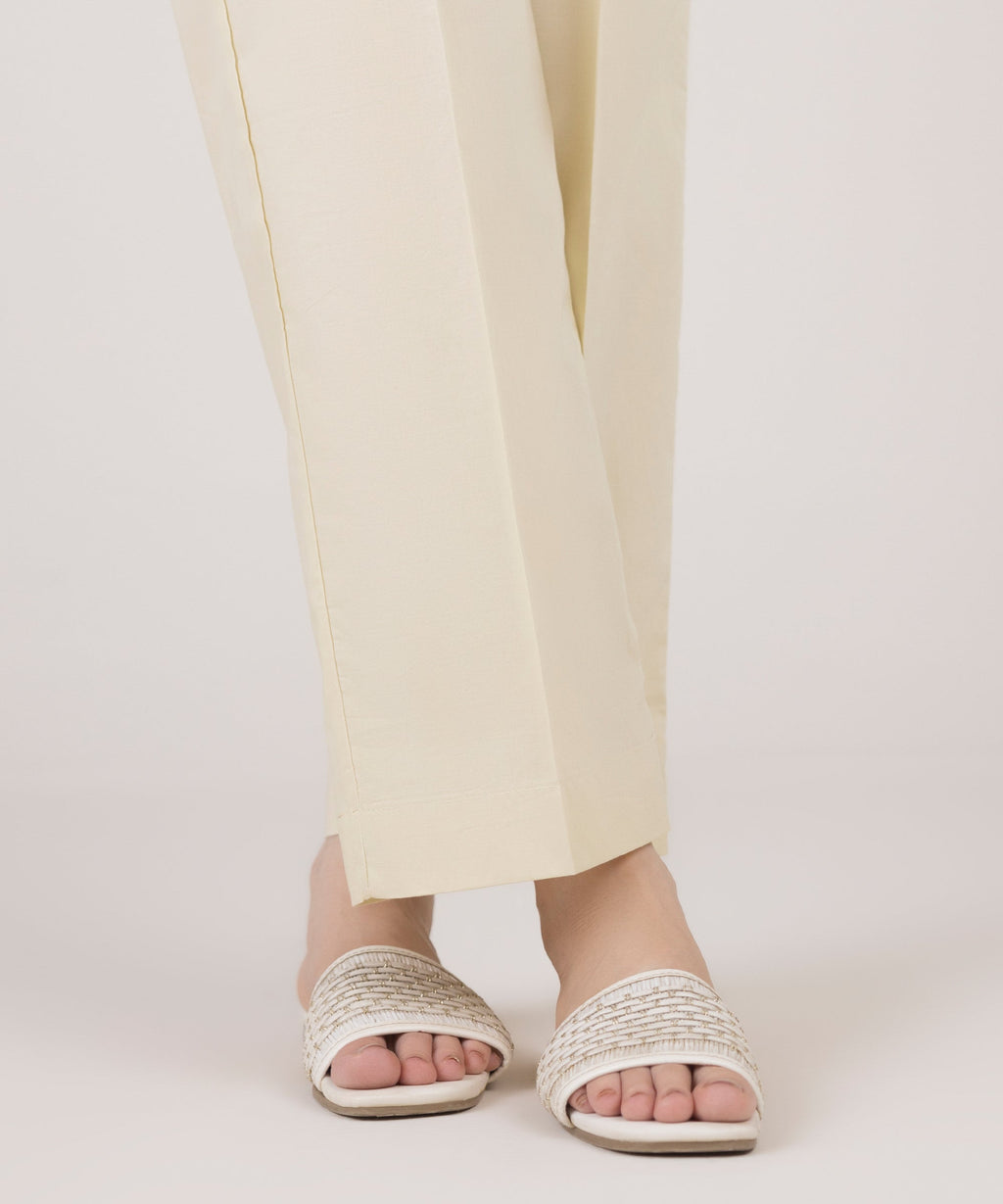 Blended Linen Straight Pants