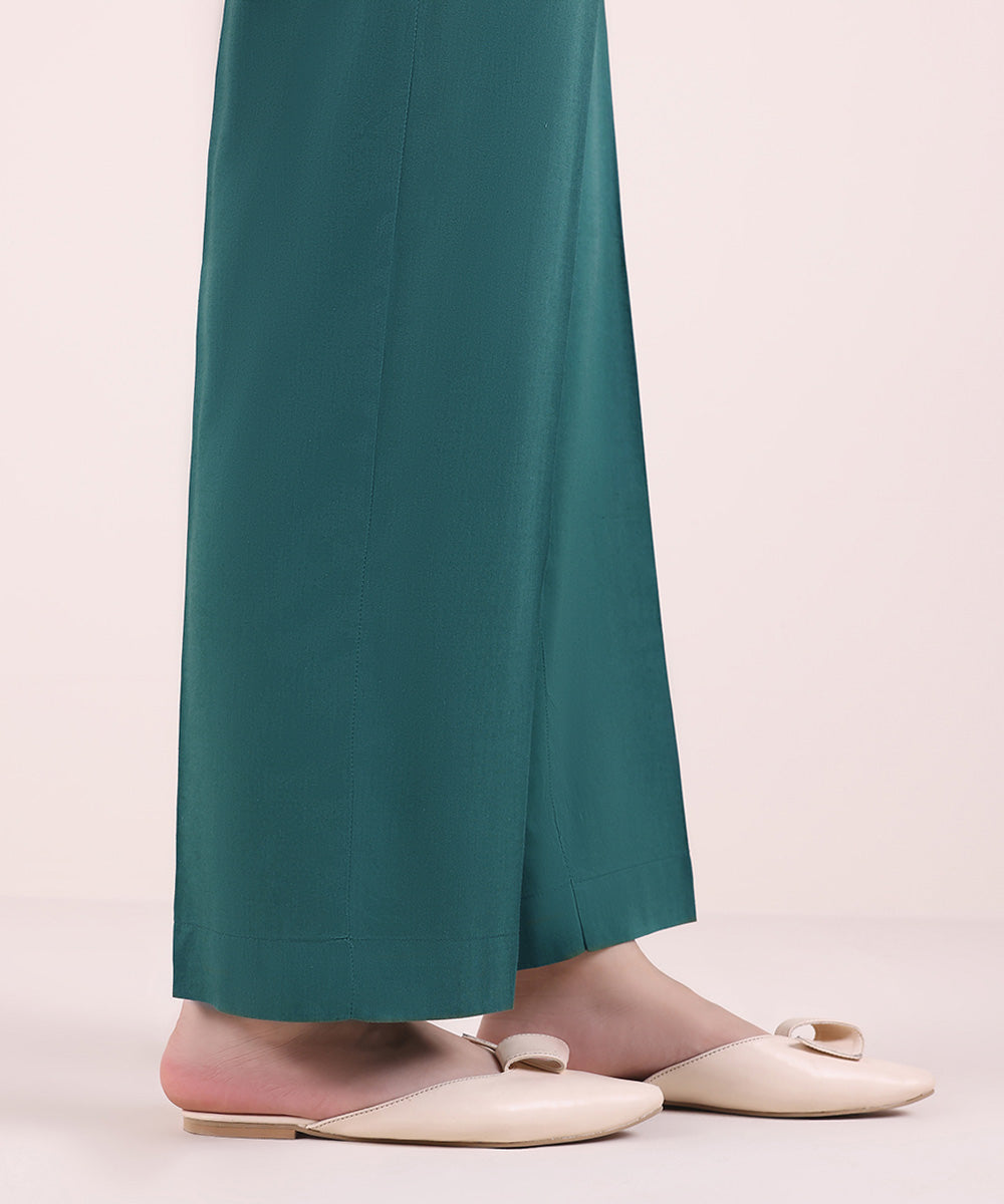 Women's Pret Cambric Solid Zinc Culottes