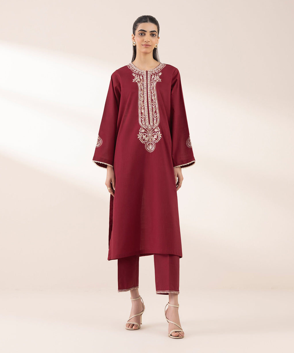Embroidered Crosshatch Shirt