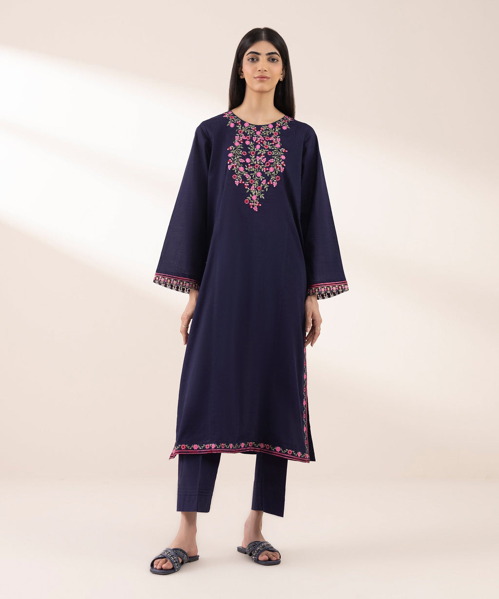 Embroidered Crosshatch Shirt