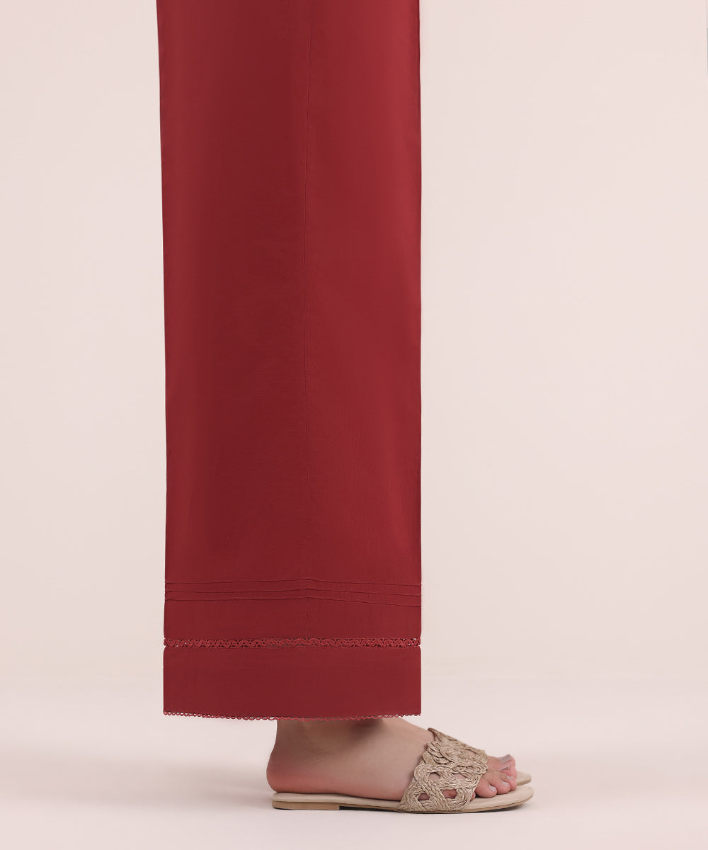 Women's Pret Cambric Red Dyed Culottes