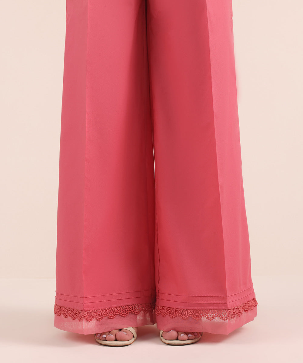 Women's Pret Cambric Pink Dyed Culottes