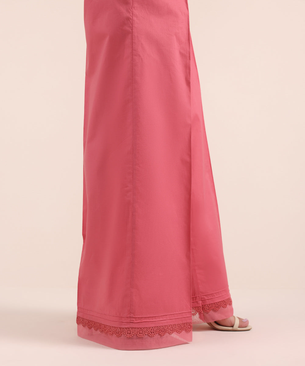 Women's Pret Cambric Pink Dyed Culottes