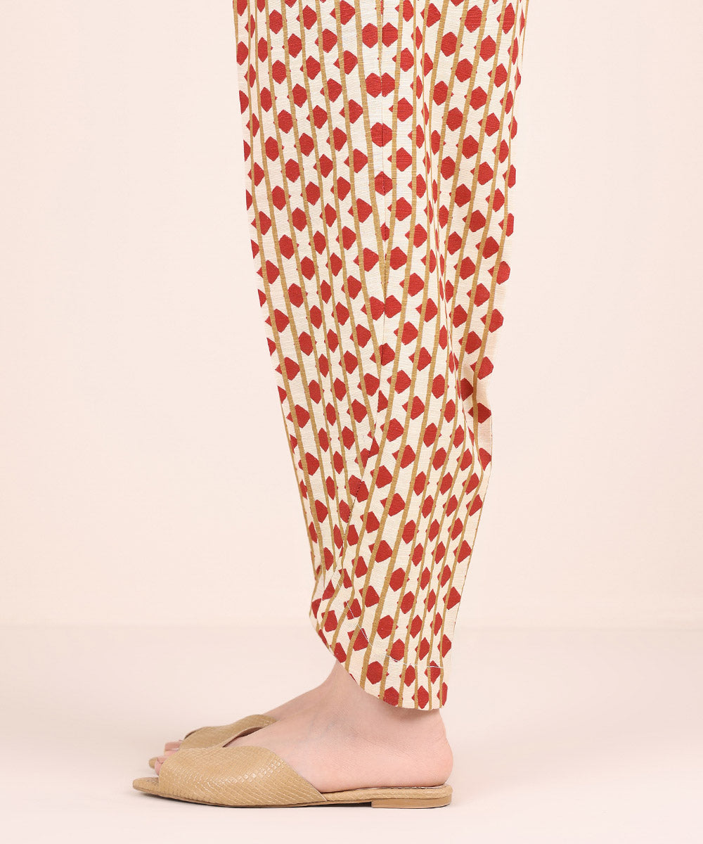 Women's Pret Khaddar Multi Printed Tulip Shalwar