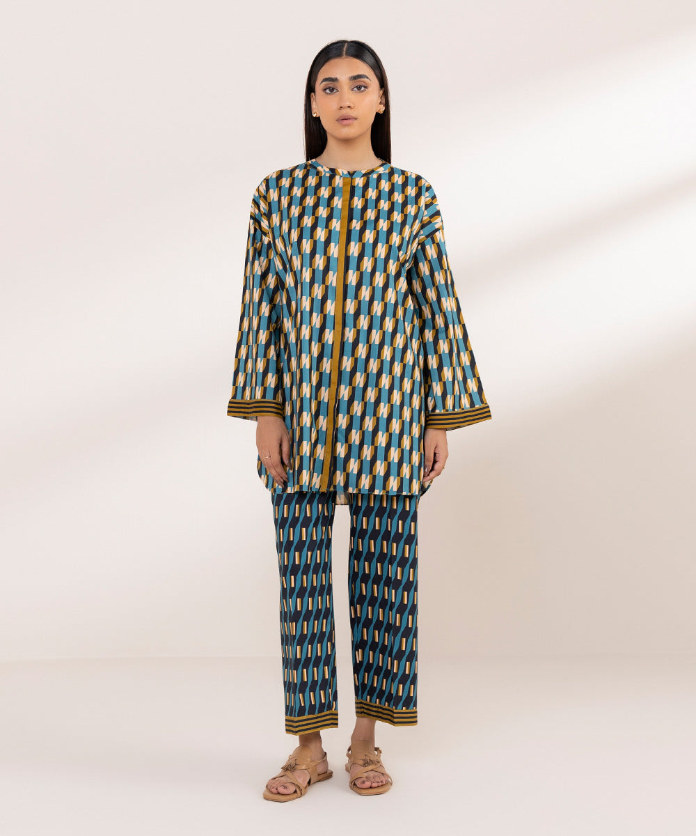 Women's Pret Cotton Embroidered Multi Boxy Shirt