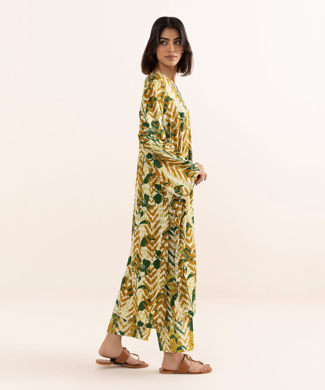 Women's RTW Arabic Lawn Multi Printed A-Line Shirt