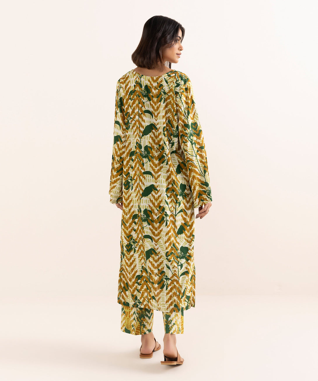 Women's RTW Arabic Lawn Multi Printed A-Line Shirt