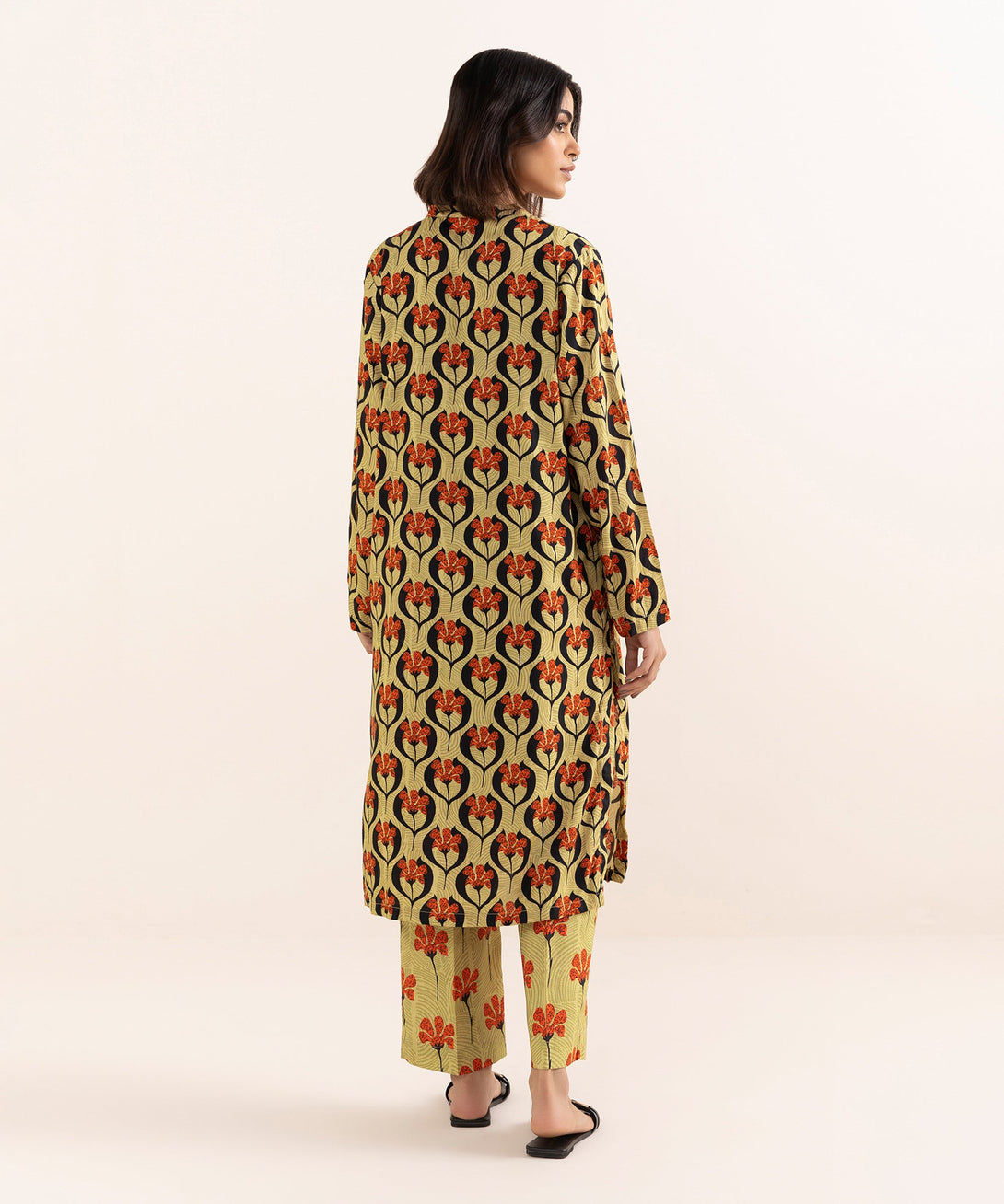 Women's RTW Arabic Lawn Multi Printed A-Line Shirt
