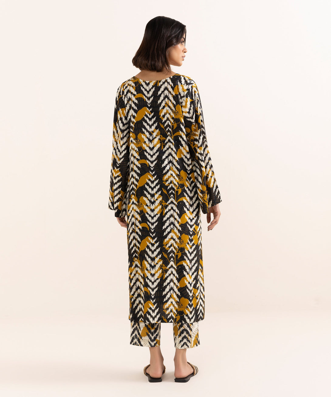 Women's RTW Arabic Lawn Multi Printed A-Line Shirt