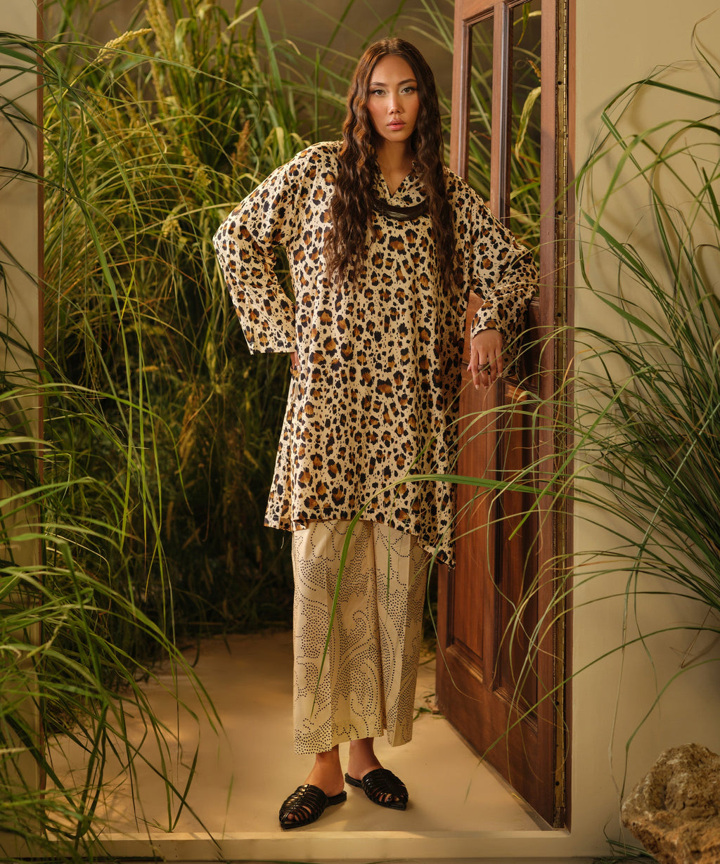 Printed Arabic Lawn Shirt