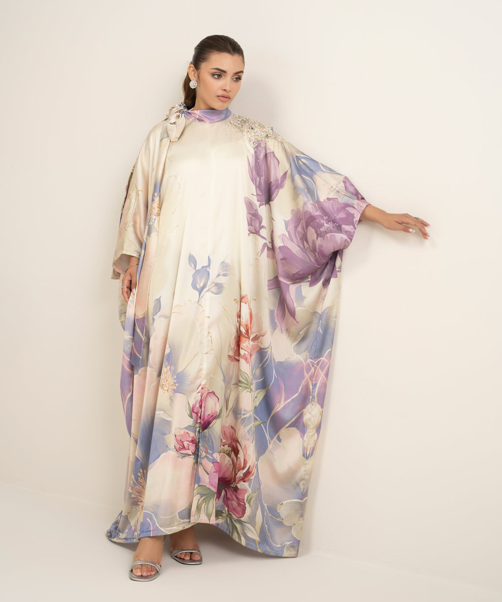 Printed Silk Kaftan