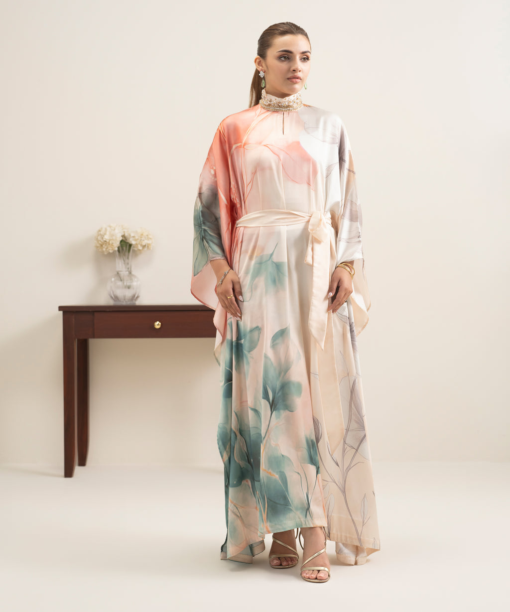 Printed Silk Kaftan