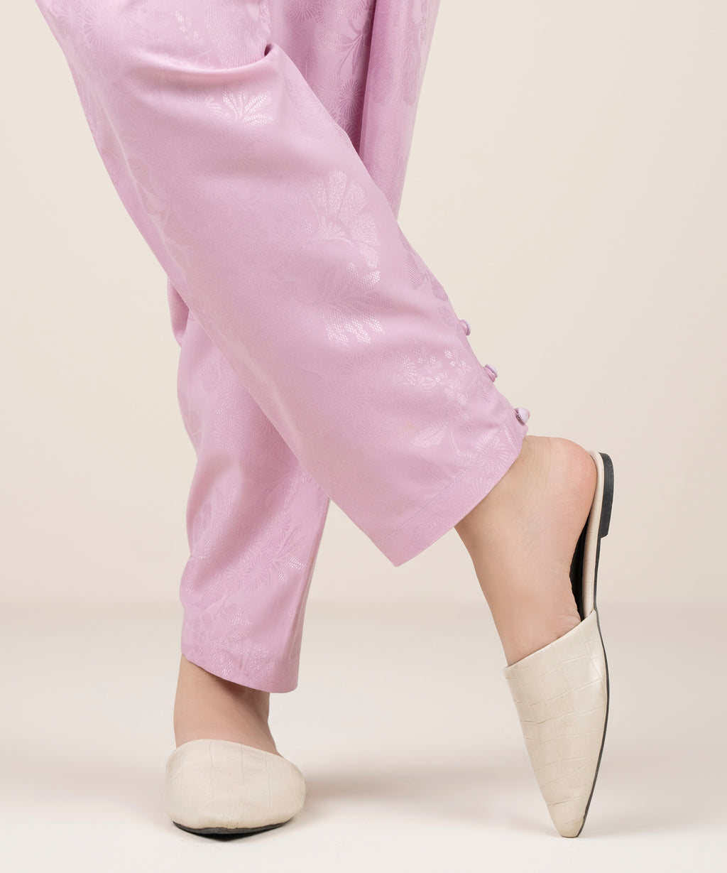 Solid Jacquard Shalwar