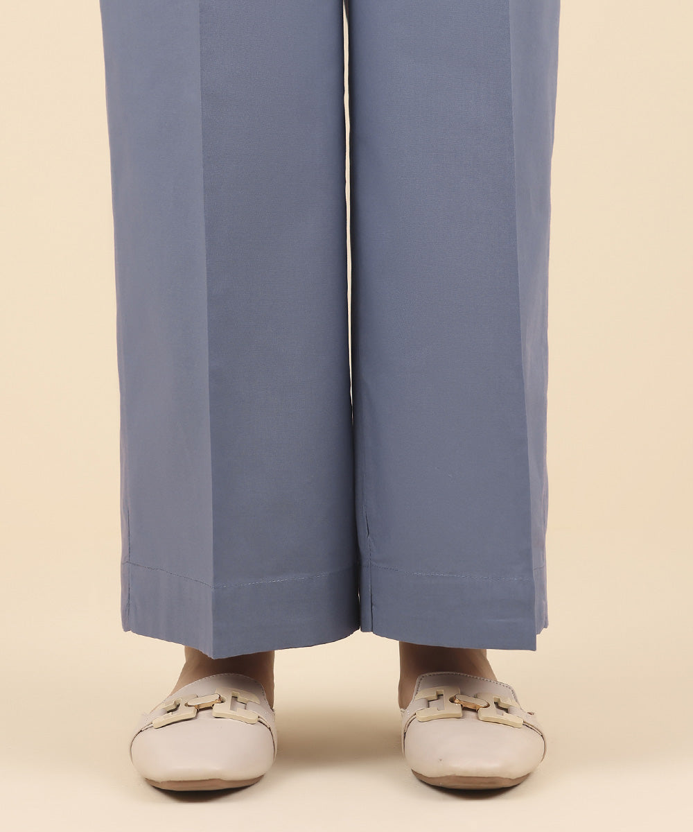 Women's Pret Cambric Grey Solid Culottes